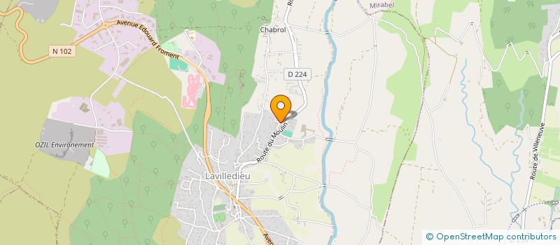 localisation de l'entreprise MADAME MAGALIE MAS  LAVILLEDIEU