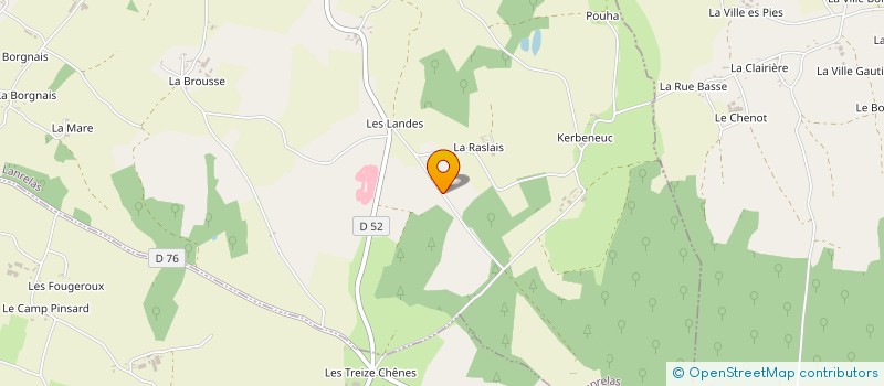 localisation de l'entreprise MADAME MAGALIE MENARD à LANRELAS
