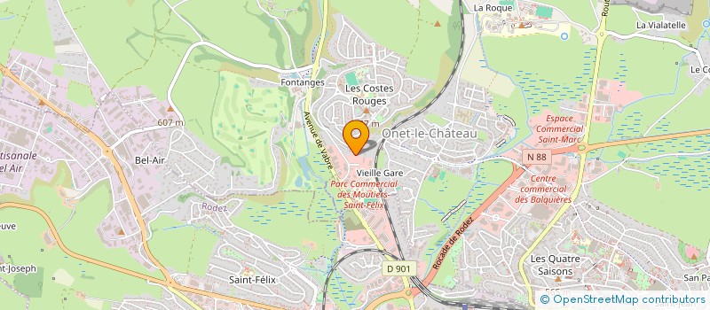 localisation de l'entreprise MADAME MAGALIE METTAVANT à ONET-LE-CHATEAU