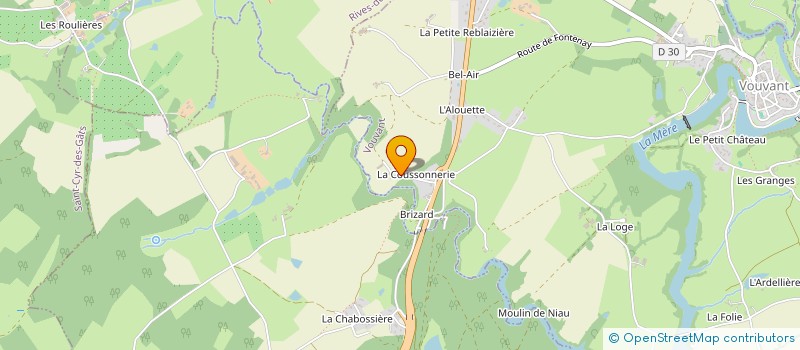 localisation de l'entreprise MADAME MAGALIE MICHELON  VOUVANT