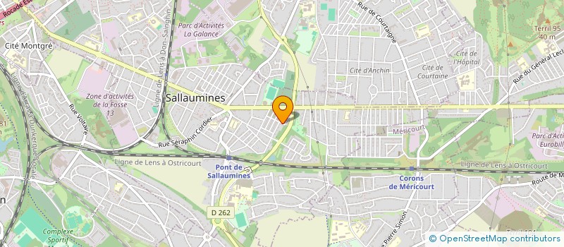 localisation de l'entreprise MADAME MAGALIE MILLIEN  SALLAUMINES