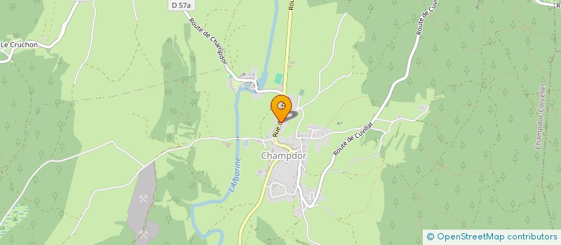 localisation de l'entreprise MADAME MAGALIE MOLLARD  CHAMPDOR-CORCELLES