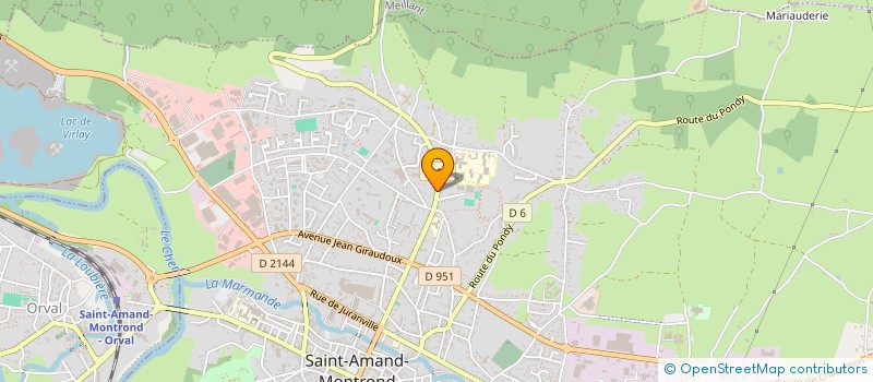 localisation de l'entreprise MADAME MAGALIE MOREAU  SAINT-AMAND-MONTROND