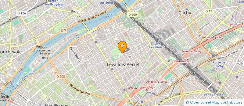 localisation de l'entreprise MADAME MAGALIE MOREL à LEVALLOIS PERRET