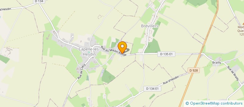 localisation de l'entreprise MADAME MAGALIE MOUILLIER  CAPELLE-LES-HESDIN