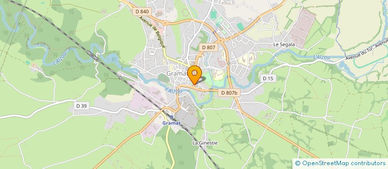 localisation de l'entreprise MADAME MAGALIE MOULIN  GRAMAT