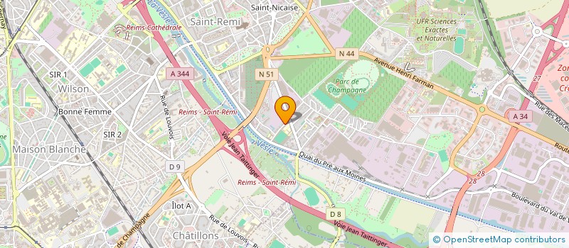 localisation de l'entreprise MADAME MAGALIE NEVEUX  REIMS