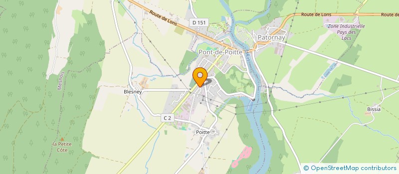 localisation de l'entreprise MADAME MAGALIE NOEL  PONT-DE-POITTE