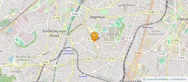 localisation de l'entreprise MADAME MAGALIE NORMAND à BAGNEUX