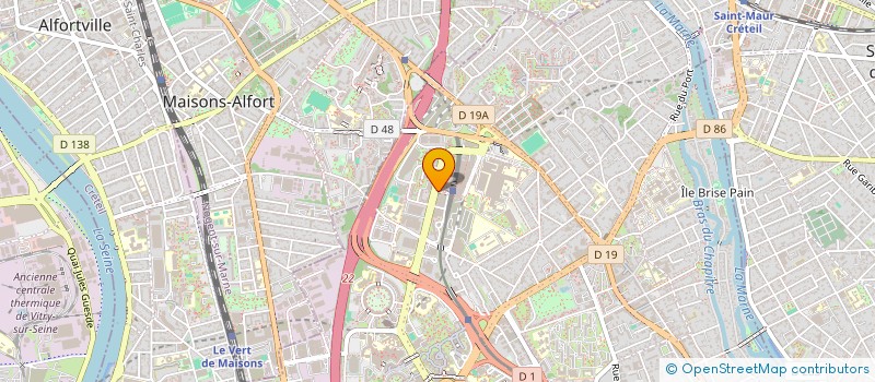 localisation de l'entreprise MADAME MAGALIE OBERTAN  CRETEIL