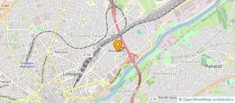 localisation de l'entreprise MADAME MAGALIE PAGES à LIMOGES