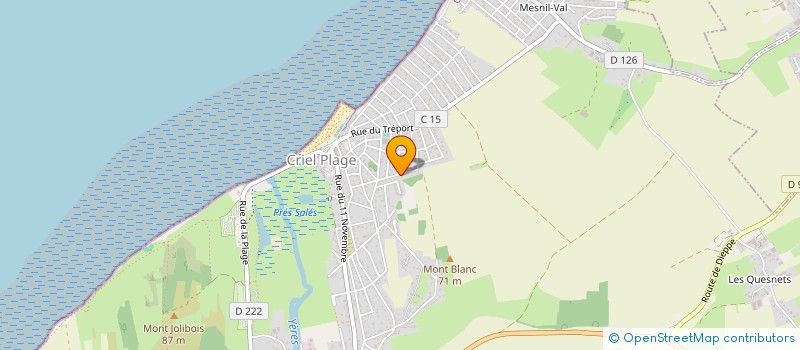 localisation de l'entreprise MADAME MAGALIE PAINSEC  CRIEL-SUR-MER