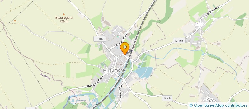 localisation de l'entreprise MADAME MAGALIE PAYEN  MIRAUMONT