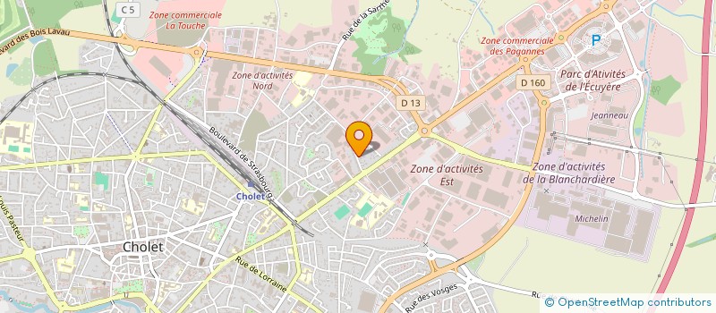 localisation de l'entreprise MADAME MAGALIE PELE à CHOLET