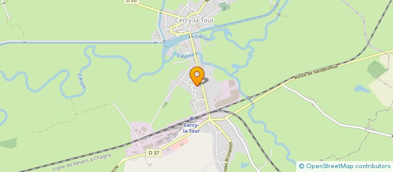 localisation de l'entreprise MADAME MAGALIE PERCHAT  CERCY-LA-TOUR