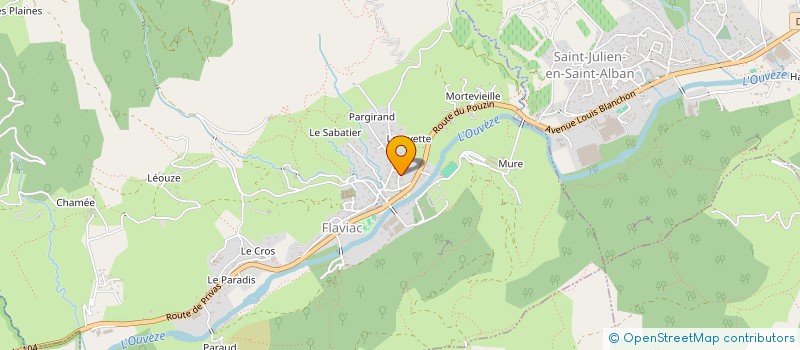 localisation de l'entreprise MADAME MAGALIE PERRIER  FLAVIAC