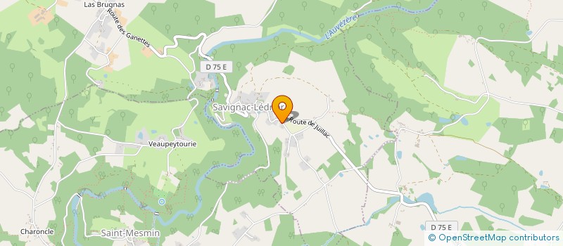 localisation de l'entreprise MADAME MAGALIE POMPOGNAT  SAVIGNAC-LEDRIER