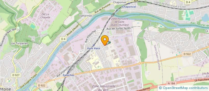 localisation de l'entreprise MADAME MAGALIE PORTEL  SAINT-OUEN-L'AUMONE