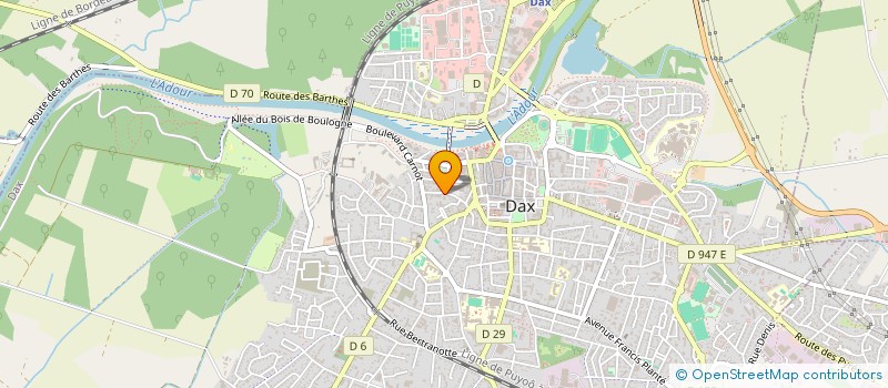 localisation de l'entreprise MADAME MAGALIE PRUET  DAX