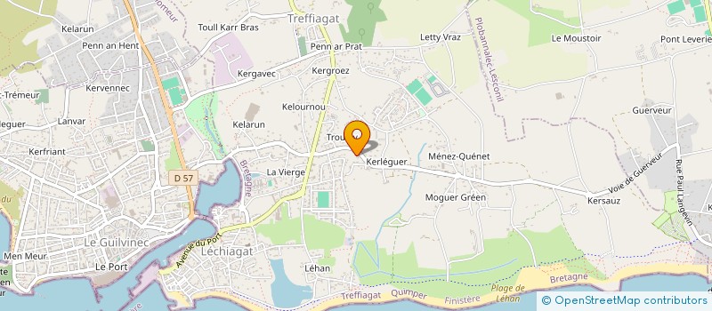 localisation de l'entreprise MADAME MAGALIE QUINIOU  GUILVINEC