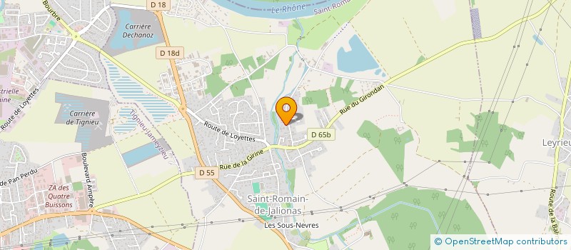 localisation de l'entreprise MADAME MAGALIE QUIRIN  SAINT-ROMAIN-DE-JALIONAS