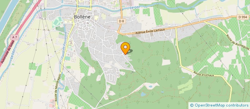 localisation de l'entreprise MADAME MAGALIE RADISSON  BOLLENE