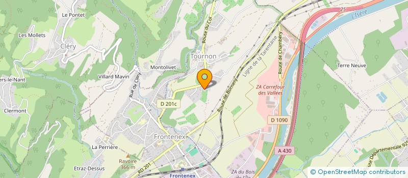 localisation de l'entreprise MADAME MAGALIE REDORAT  TOURNON