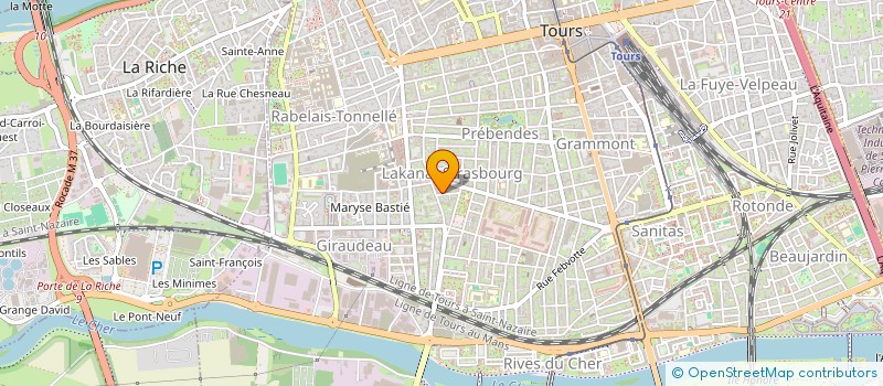 localisation de l'entreprise MADAME MAGALIE RIVIERE  TOURS