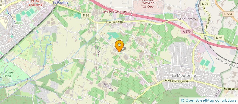 localisation de l'entreprise MADAME MAGALIE ROULOT  LA CRAU