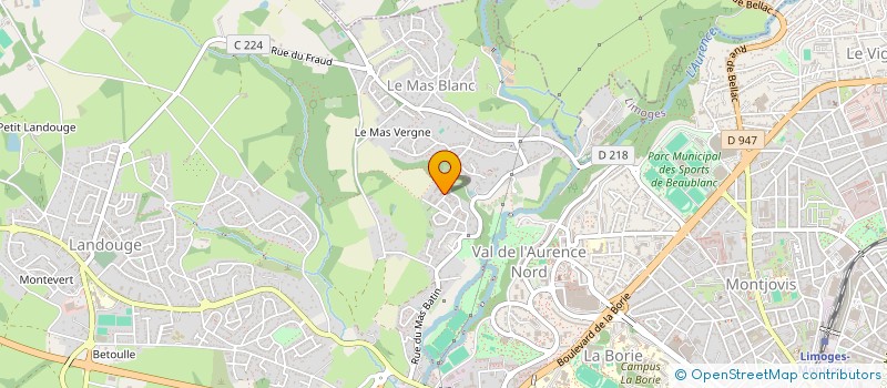 localisation de l'entreprise MADAME MAGALIE ROUSSELIN à LIMOGES