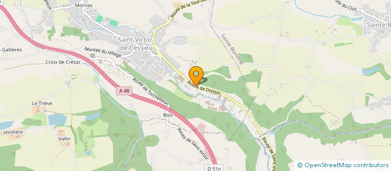 localisation de l'entreprise MADAME MAGALIE RUSCH  SAINT-VICTOR-DE-CESSIEU