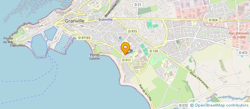 localisation de l'entreprise MADAME MAGALIE SALOME  GRANVILLE