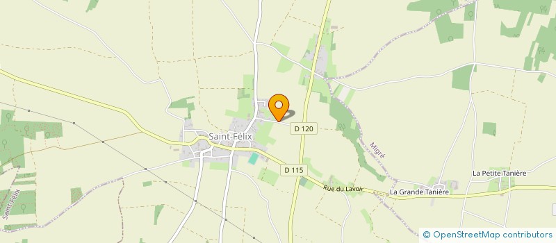 localisation de l'entreprise MADAME MAGALIE SAMSON  SAINT-FELIX