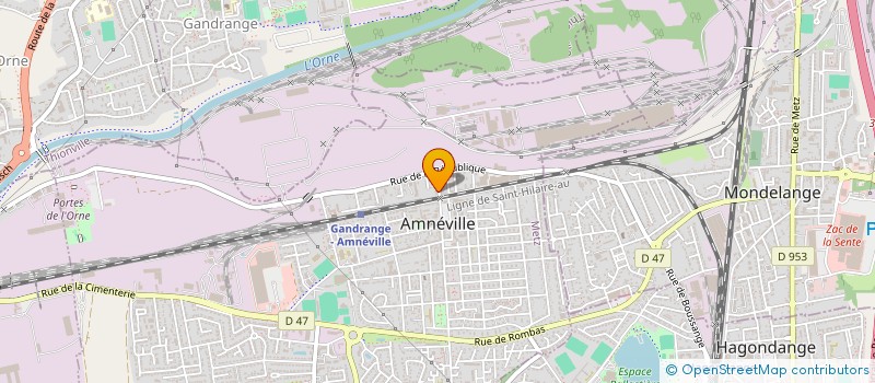 localisation de l'entreprise MADAME MAGALIE SCHNEIDER  AMNEVILLE