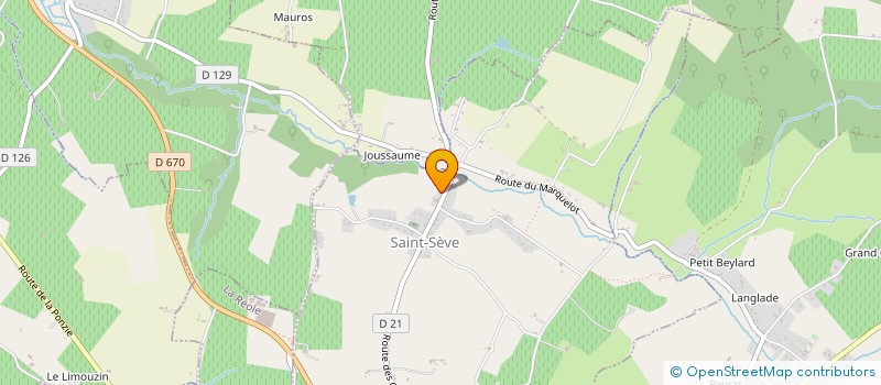 localisation de l'entreprise MADAME MAGALIE SERGENTOU  SAINT-SEVE