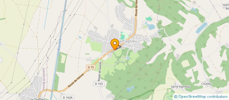 localisation de l'entreprise MADAME MAGALIE SORLIN  CHAMAGNIEU