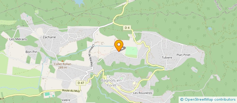 localisation de l'entreprise MADAME MAGALIE SOUQUET à BAGNOLS-EN-FORET