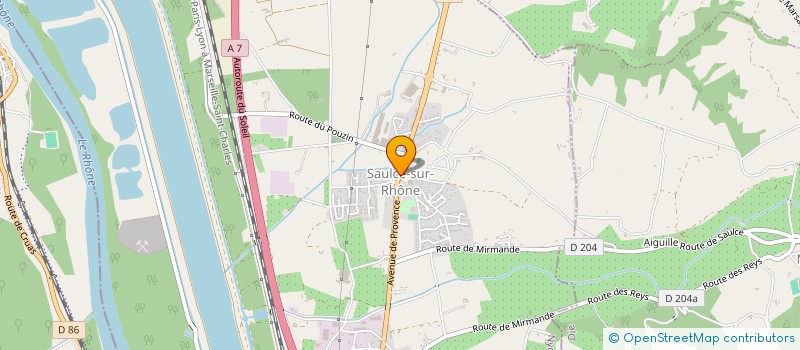 localisation de l'entreprise MADAME MAGALIE TAULEIGNE  SAULCE-SUR-RHONE