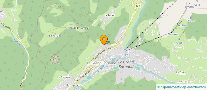 localisation de l'entreprise MADAME MAGALIE TOCHON-DANGUY  LE GRAND BORNAND