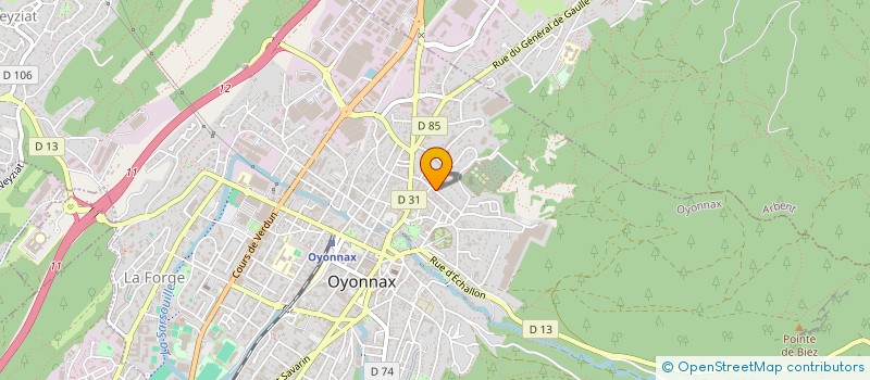 localisation de l'entreprise MADAME MAGALIE TOURNIER à OYONNAX