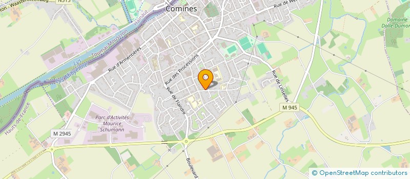 localisation de l'entreprise MADAME MAGALIE VEREUILLE  COMINES