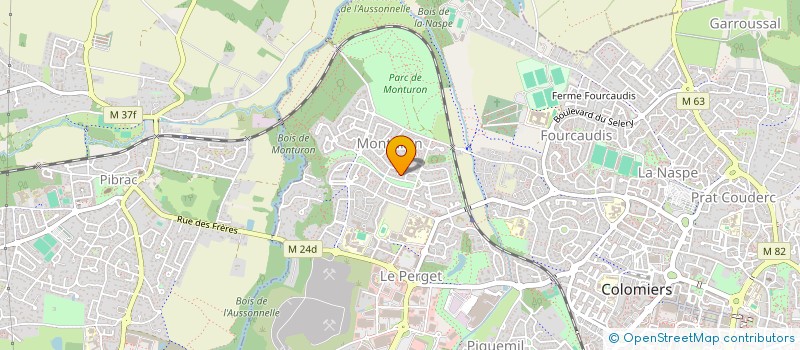 localisation de l'entreprise MADAME MAGALIE VERGNE à COLOMIERS