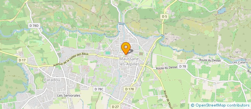 localisation de l'entreprise MADAME MAGALIE VIGNON  MAUSSANE-LES-ALPILLES