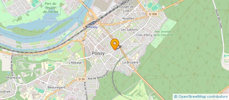 localisation de l'entreprise MADAME MAGALIE VOCELLA  POISSY