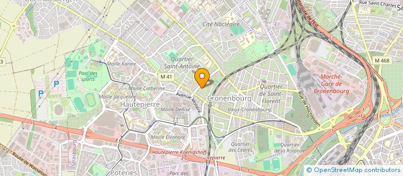 localisation de l'entreprise MADAME MAGALINE BENOSTMANE à STRASBOURG