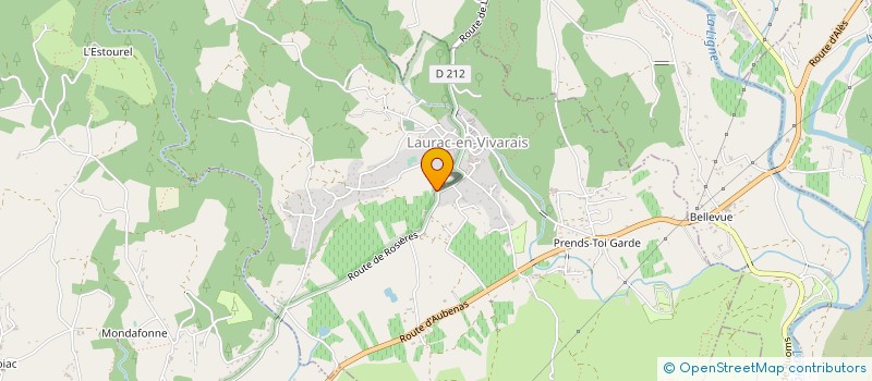 localisation de l'entreprise MADAME MAGALY BAUVOIS  LAURAC-EN-VIVARAIS