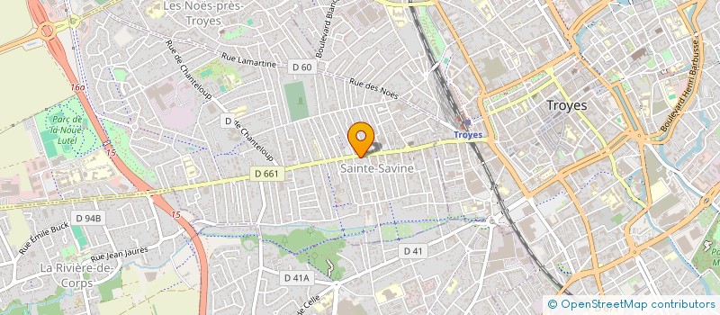 localisation de l'entreprise MADAME MAGALY BEAUVILLAIN  SAINTE SAVINE