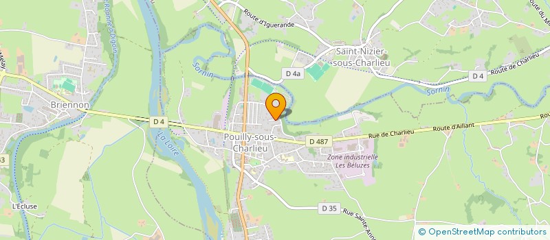 localisation de l'entreprise MADAME MAGALY BRUNET  POUILLY-SOUS-CHARLIEU