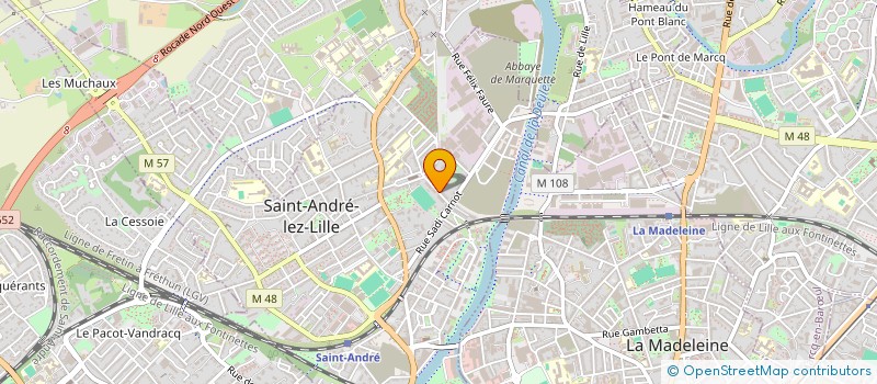 localisation de l'entreprise MADAME MAGALY CAUTERMAN  SAINT-ANDRE-LEZ-LILLE