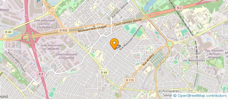 localisation de l'entreprise MADAME MAGALY DEVILLERS à AULNAY-SOUS-BOIS